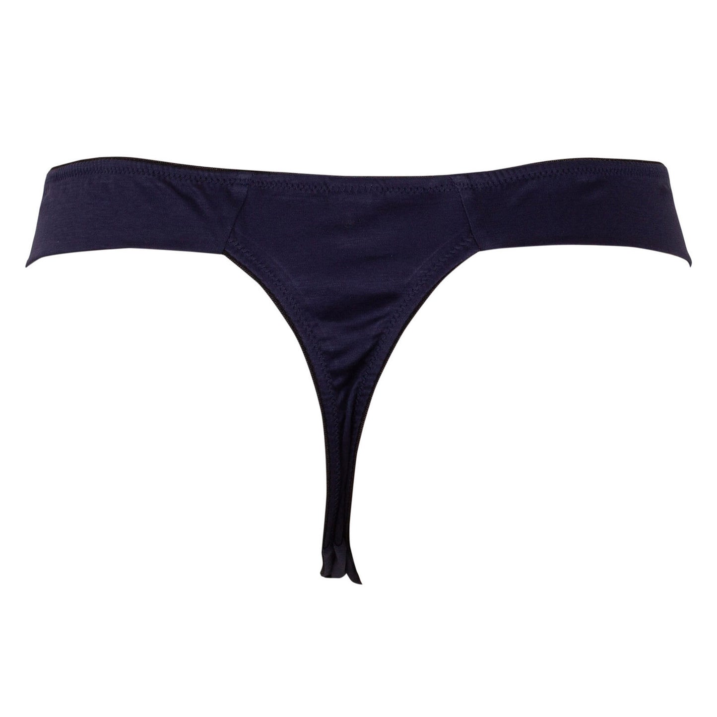 ANGLED THONG, SUPIMA COTTON JERSEY, NAVY, 21-23-141