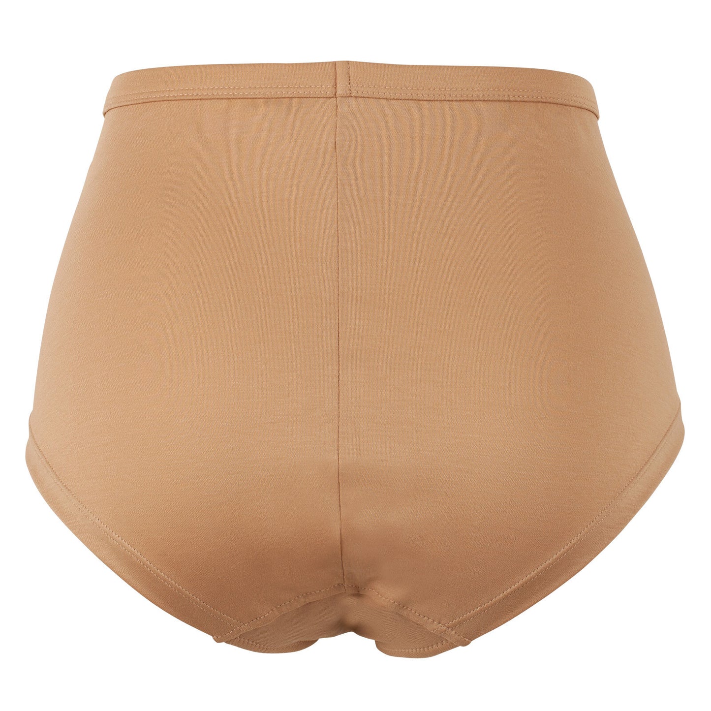 SIMPLE HIGH WAIST BRIEF, ORGANIC COTTON JERSEY, SAND, 22-24-142