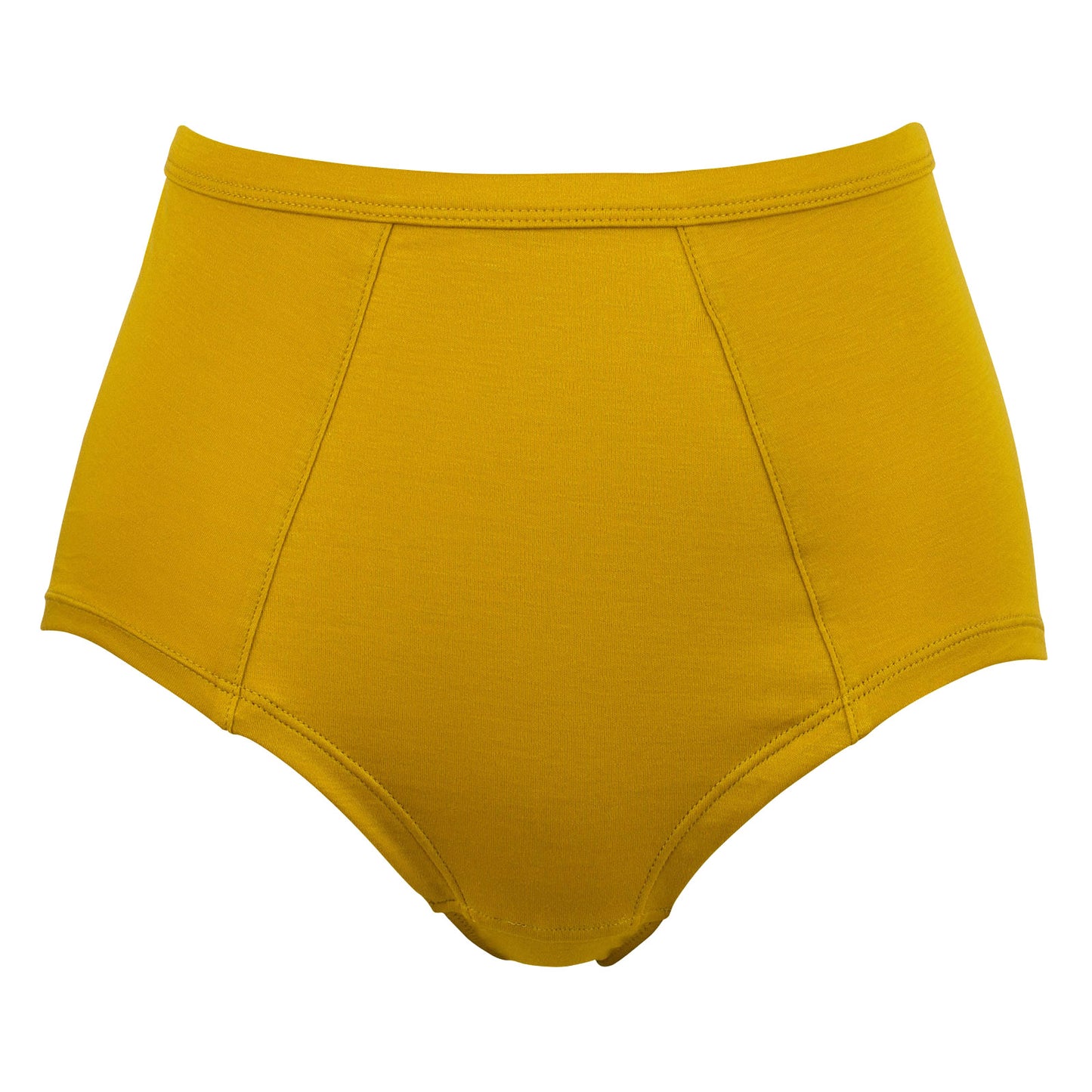 SIMPLE HIGH WAIST BRIEF, ORGANIC COTTON JERSEY, GOLDEN PALM, 23-25-142