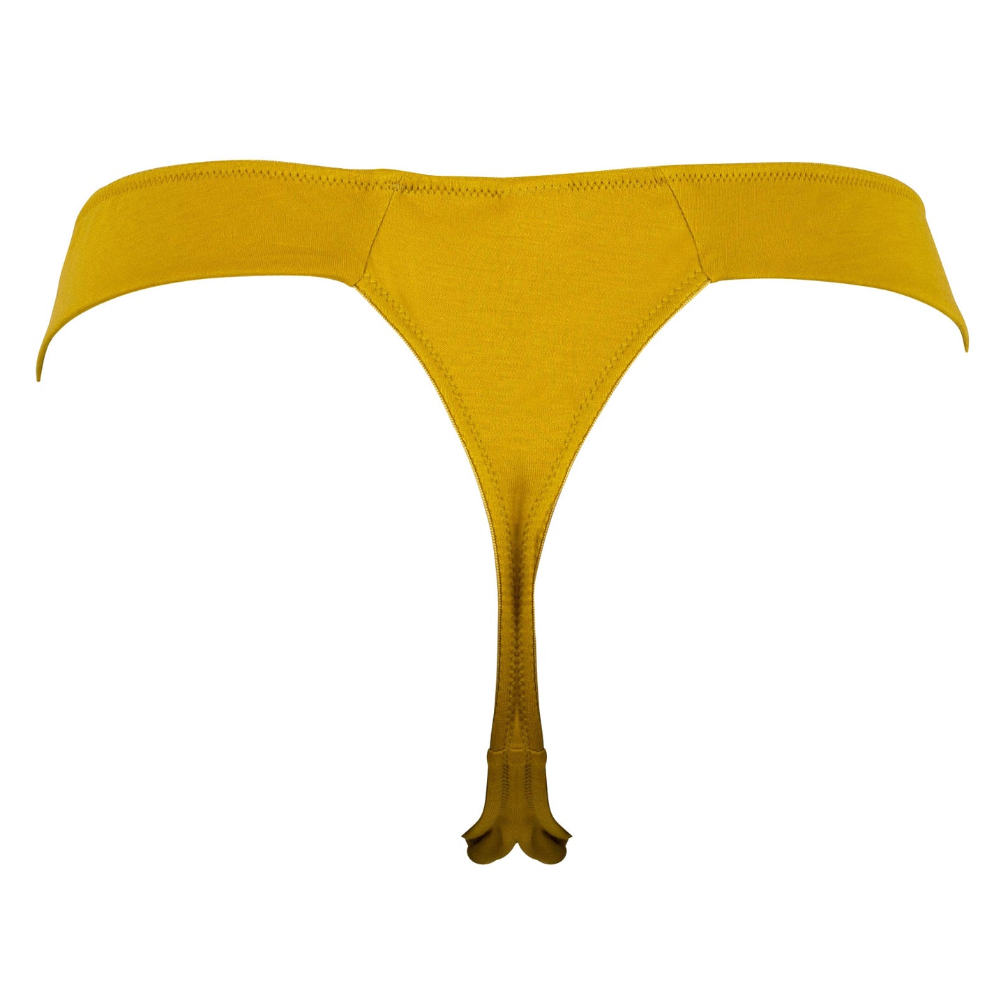 ANGLED THONG, ORGANIC COTTON JERSEY, GOLDEN PALM, 23-25-141